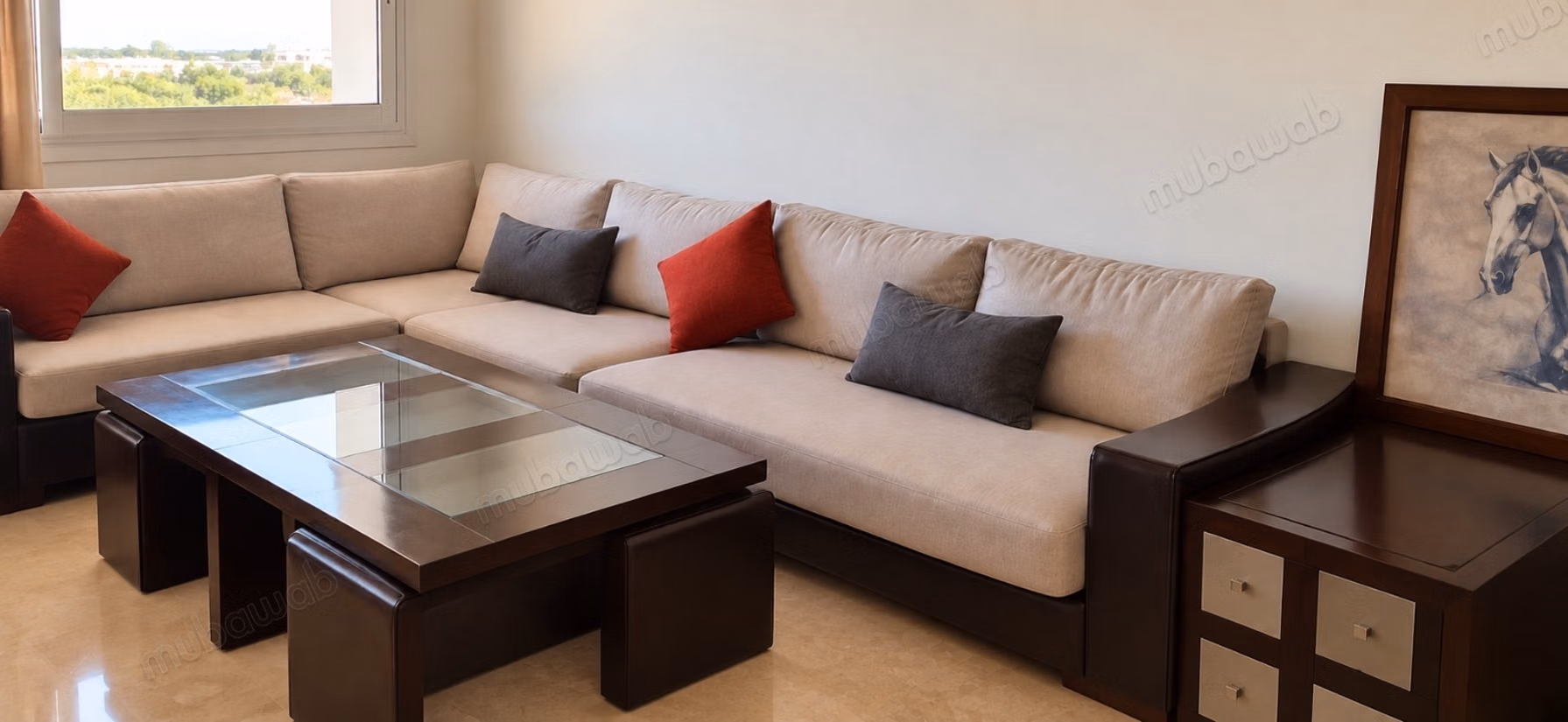 Très bel appartement en location à Riyad. 5 pièces. Avec ascenseur et terrasse