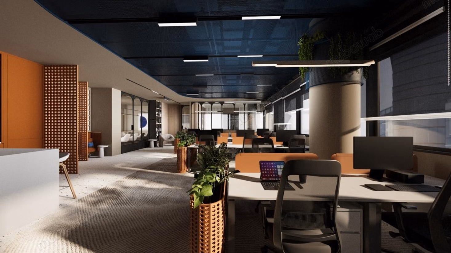 Bureau Prime 155 M² Aménagé Meublé Neuf