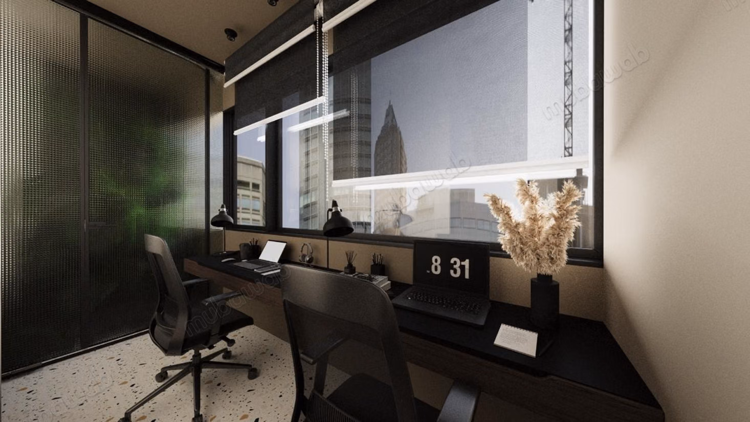 Bureau Prime 155 M² Aménagé Meublé Neuf