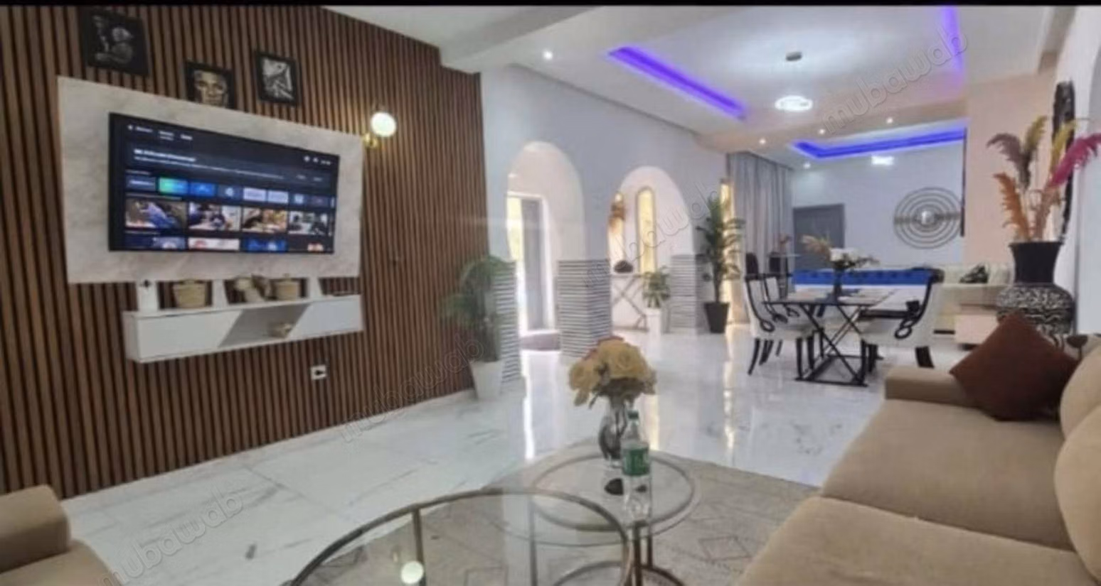 Ville di lusso in affitto sulla Route de l'Ourika. 4 camere. Salotto marocchino tipico, residenza sicura