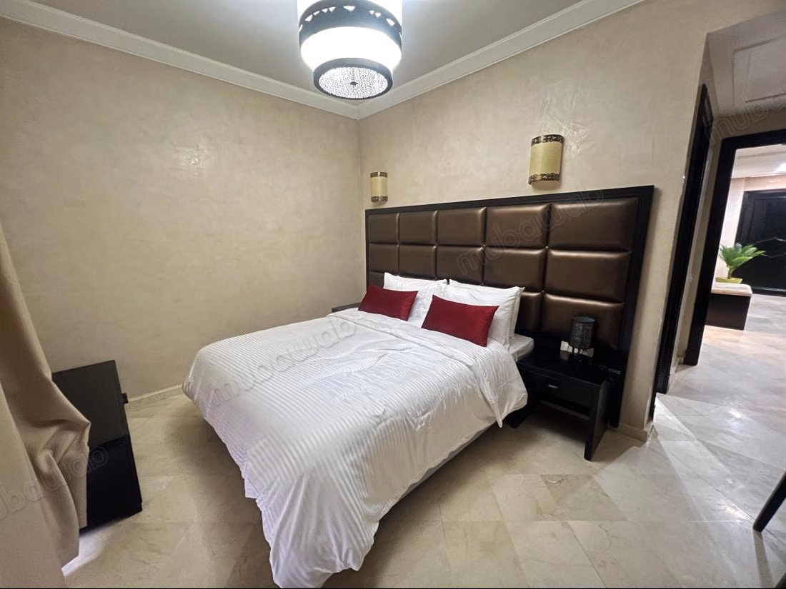 Appartement 97 m² en location meublé à Route Casablanca à Marrakech. 2 chambres. Bien meublé, résidence avec piscine