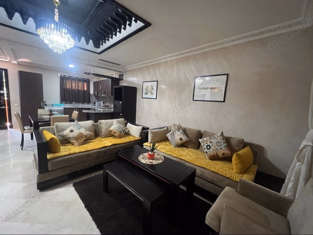 Appartement 97 m² en location meublé à Route Casablanca à Marrakech. 2 chambres. Bien meublé, résidence avec piscine