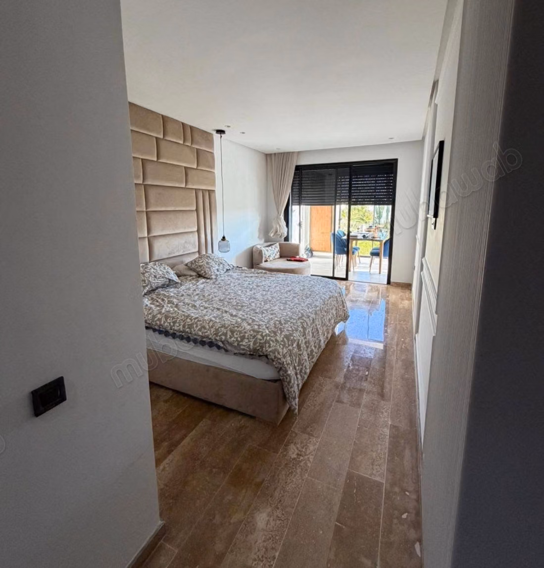 Appartement Rez jardin meuble à louer à dar bouazza