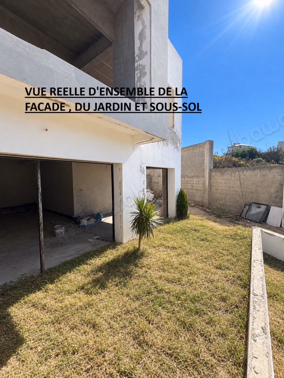 Villa semi finie avec jardin à Nouinouiche, 
Tanger