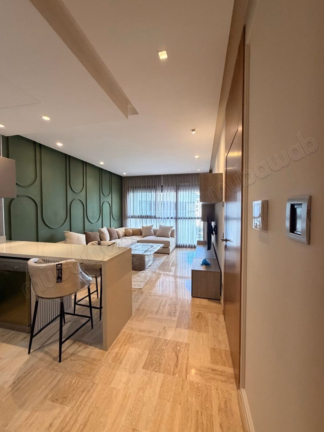 Appartement en location à Casablanca Finance City. 1 Pièce. Meublé