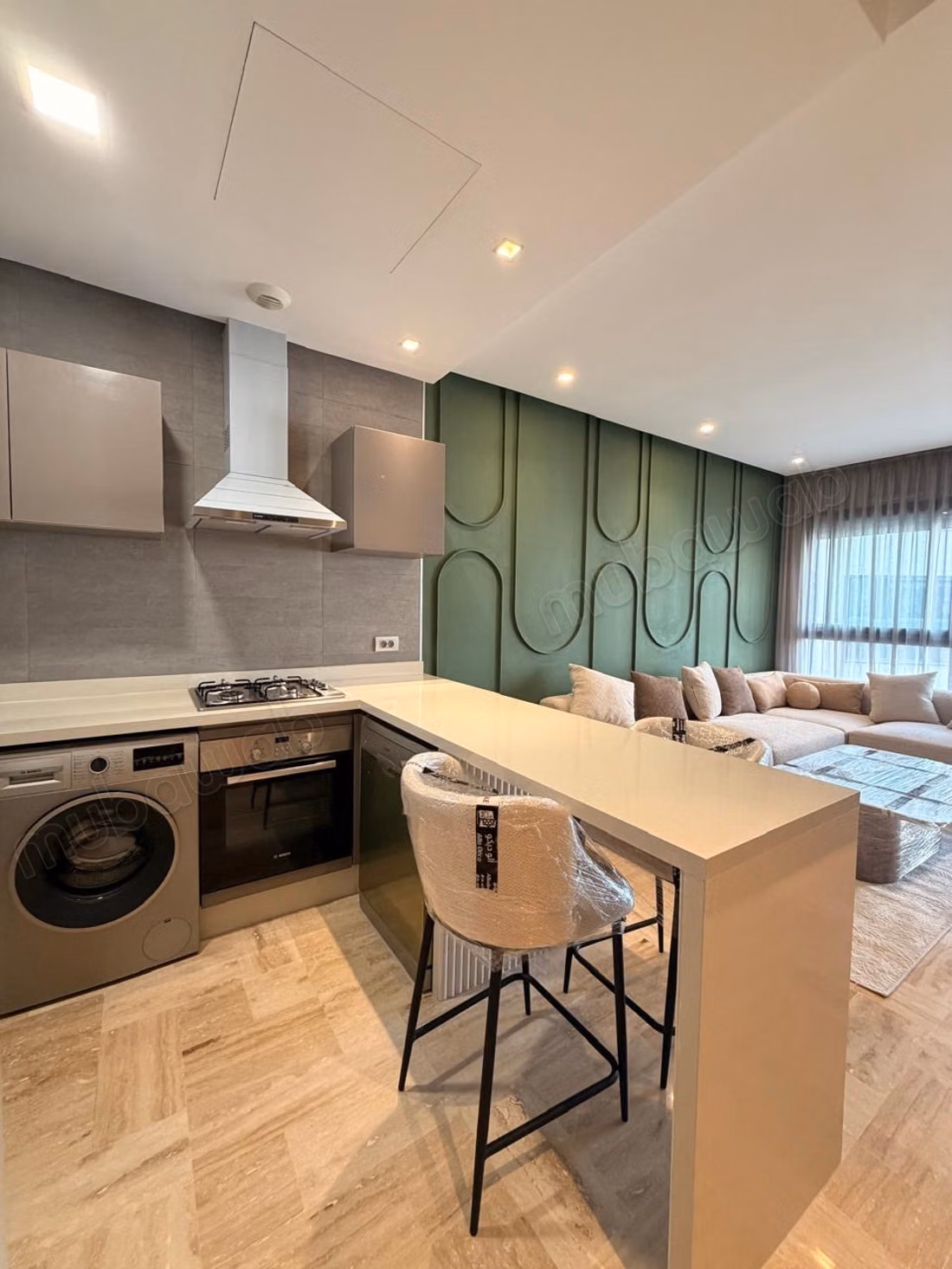 Appartement en location à Casablanca Finance City. 1 Pièce. Meublé