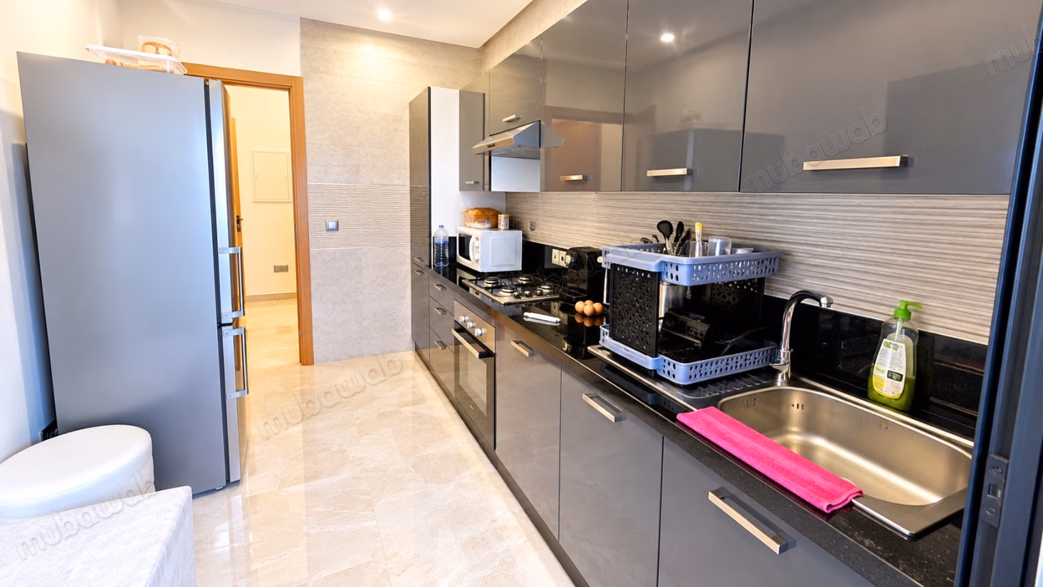 Appartement 92m² rez de jardin meublé à Californie