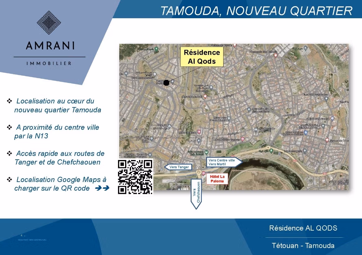 Lancement commercial - Résidence Al Qods à Tétouan