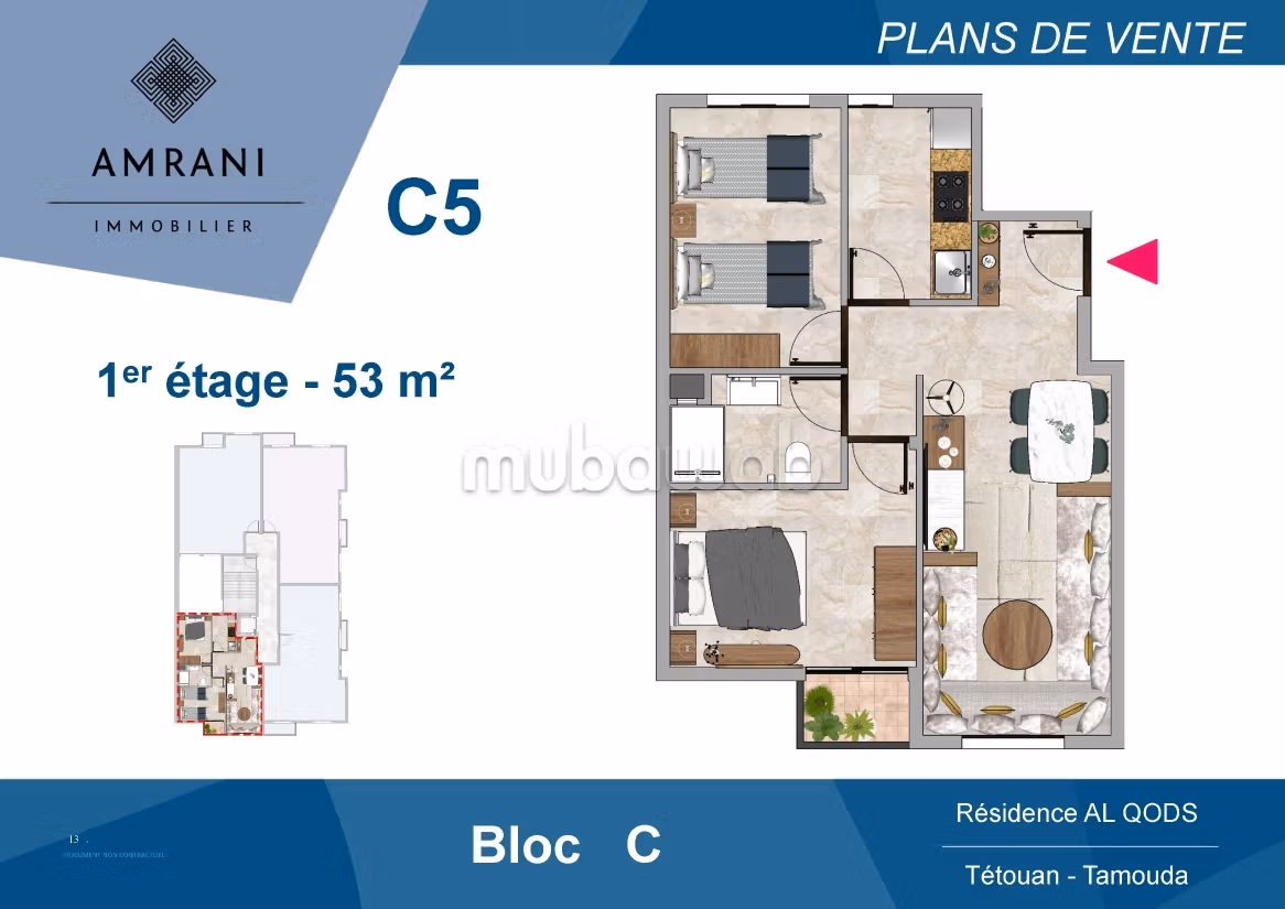 Lancement commercial - Résidence Al Qods à Tétouan