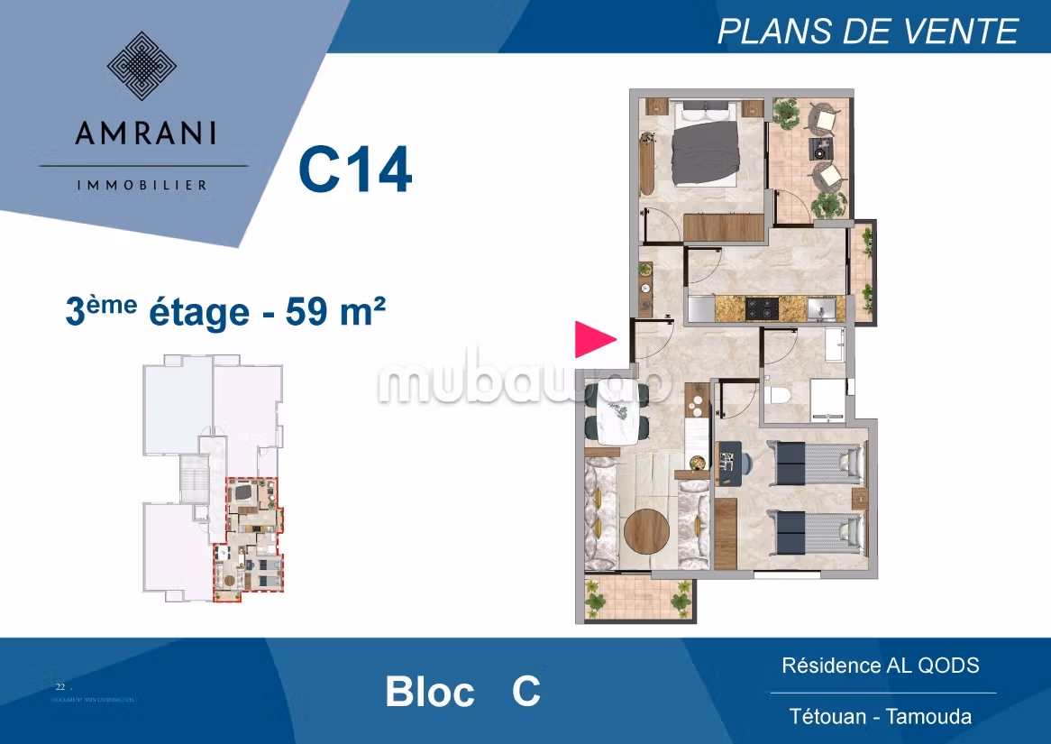 Lancement commercial - Résidence Al Qods à Tétouan
