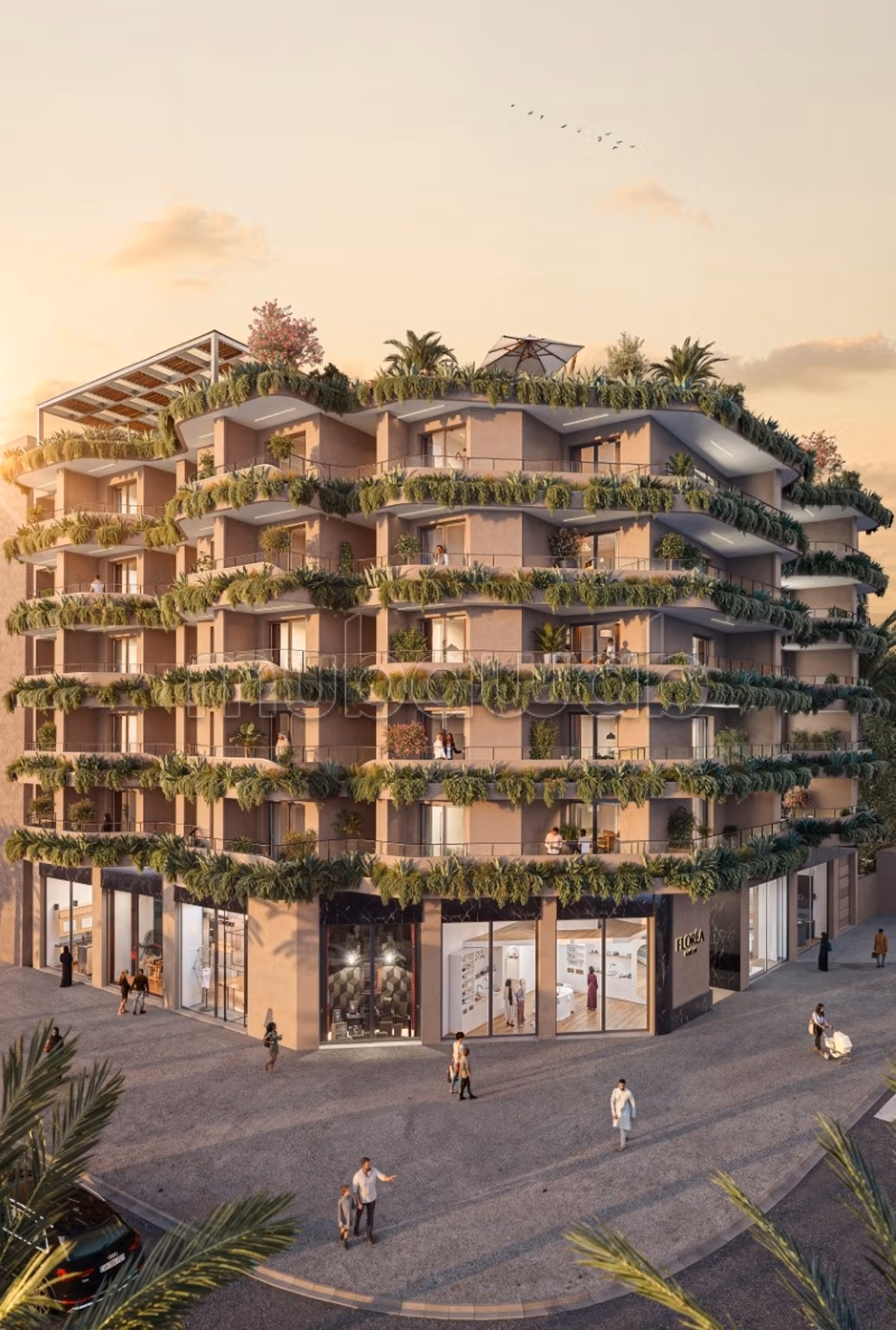 FLOREA GUELIZ PROJET SUR PLAN LIVRAISON DÉBUT 2028