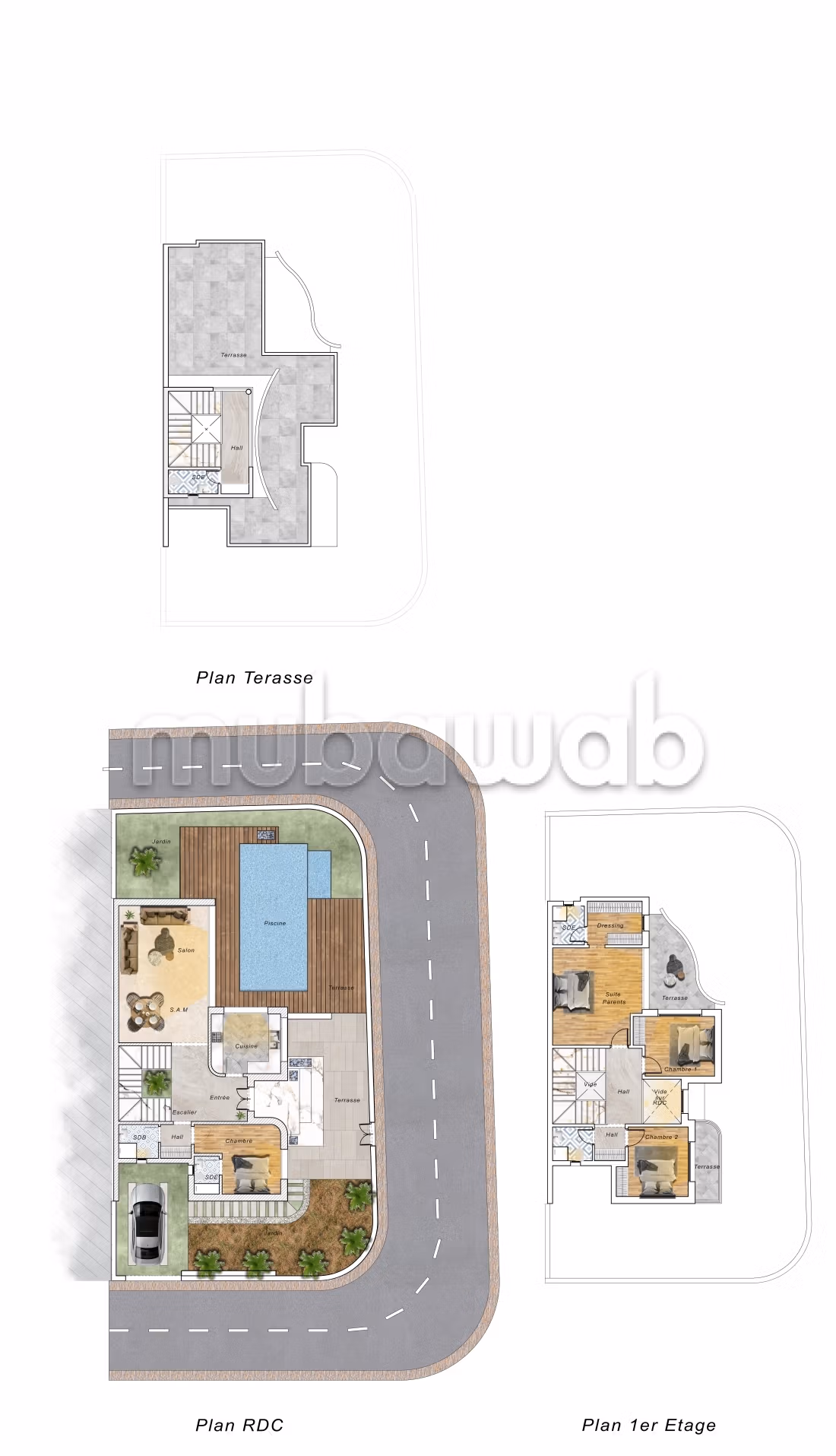 Compound Palm House - Monastir, tourist area