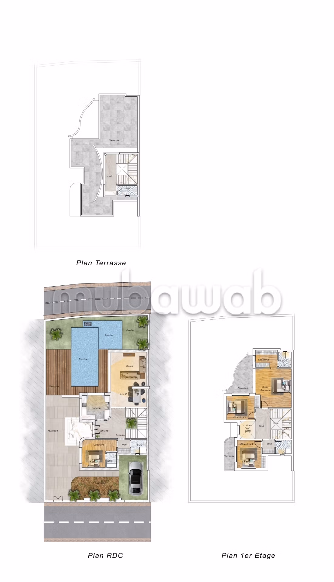 Compound Palm House - Monastir, tourist area