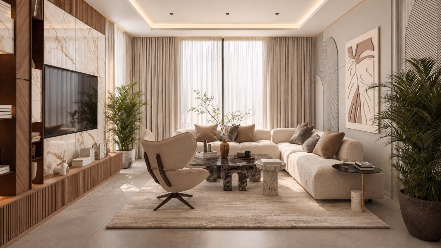 M Resort: شقق مع لاغون، أداء بدون فوائد