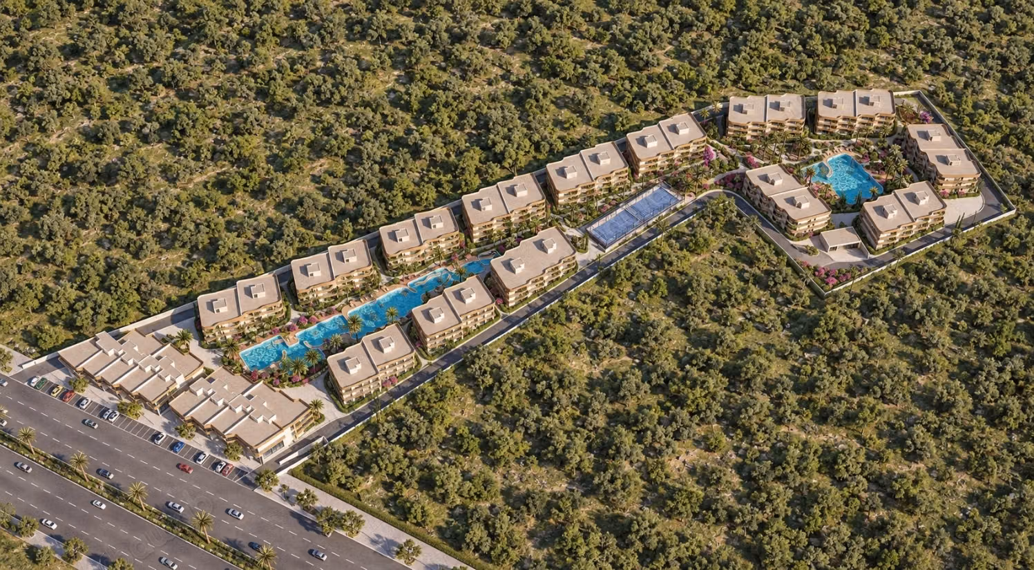 M Resort: شقق مع لاغون، أداء بدون فوائد